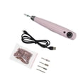 thumbnail image 5 of Mornei Portable Electric Nails Drill Nail Sanding Machine Lightweight Cordless Pedicure Pink, 5 of 9