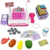 Click n Play Pretend Play Electronic Calculator Cash Register with Realistic Actions & Sounds (Pink)