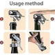 thumbnail image 4 of Champagne Stopper, 2pcs Stainless Steel Champagne Bottle Plug Sealer For Cava Prosecco Sparkling Wine Stopper, 4 of 5