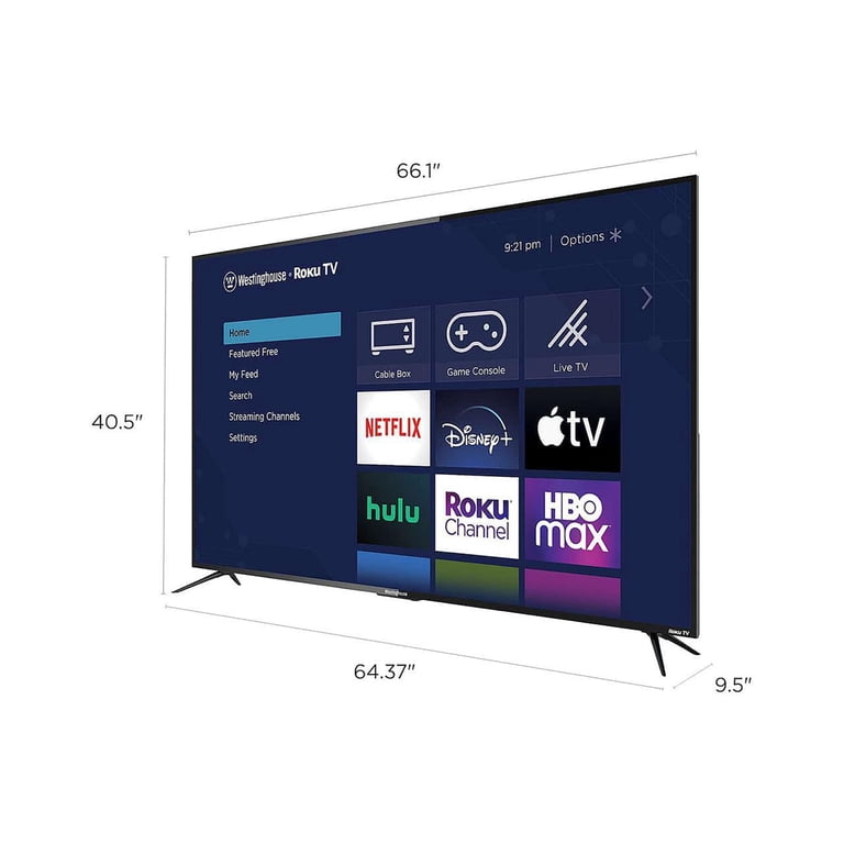 Westinghouse WR55UX4210 4K Ultra HD Smart Roku TV with HDR10