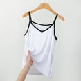 thumbnail image 2 of Besolor Womens Plus Size Camisole V-Neck Spaghetti Strap Cami Tops Summer Casual Solid Color Basic T-Shirt Blouse, 2 of 3