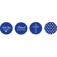 thumbnail image 2 of Darling Souvenir Candy&nbsp;Chocolate Labels 190 Pcs Sacrament Baptism Theme&nbsp;Stickers-Royal Blue, 2 of 2
