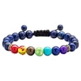 thumbnail image 3 of SIfdSeng Bracelet Énergie Sept Veines Hommes Dames Bracelet de Drainage Réglable Bracelet Cheville Protection Énergie Chakra Bracelet Cadeau Support Bracelet Cuir Bracelet Cristal, 3 of 8