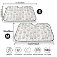 thumbnail image 3 of Balery Rabbit And Flower Print Car Windshield Sun Shade,Windshield Sunshade for Car Pickup Truck SUV Accessories-Medium, 3 of 7