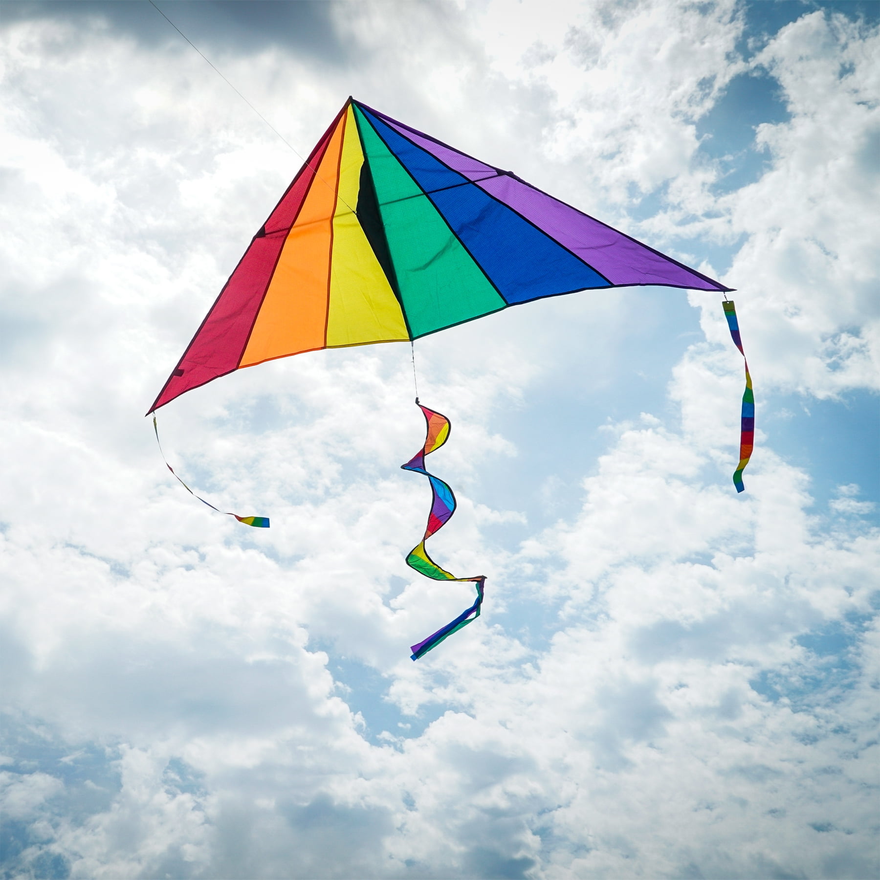 In the Breeze 3087 — Delta Combo Kite — Large, Colorful Easy Flying Single-Line Kite for All Ages