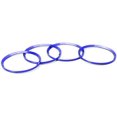 thumbnail image 3 of iJDMTOY (4) Anodized Blue Aluminum Wheel Center Cap Surrounding Ring Decoration Trims Compatible With BMW All 68mm, 3 of 5