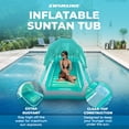 thumbnail image 2 of Swimline Original Inflatable Suntan Tub Lounge Float with Adjustable Shade, Mint, 2 of 11