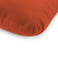 thumbnail image 3 of Jordan Manufacturing Sunbrella 74" x 22" Echo Sangria Orange Solid Rectangular Outdoor Chaise Lounge Cushion with Ties and Hanger Loop, 3 of 11