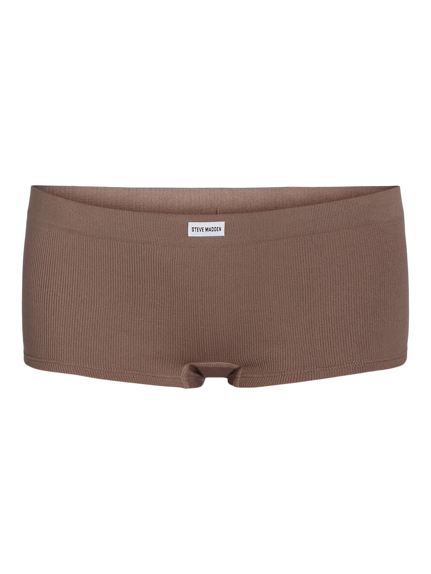 Steve Madden Women's Seamless Boyshort Panties, 5-Pack, Sizes S-XL