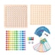 thumbnail image 1 of Juego de mesa de multiplicación 3 en 1, juego de mesa de matemáticas, juguete para contar para niños de 3 años, 1 of 9