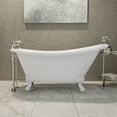 thumbnail image 3 of Dreamline Btac6228ffxxf Atlantic 61" Free Standing Acrylic Soaking Tub - White, 3 of 10