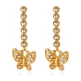 thumbnail image 1 of Zircon Butterfly Earrings Personalized Temperament Earrings, 1 of 9