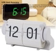 thumbnail image 3 of Flip Desk Clock, USB Modern Auto Flip Alarm Timer Calendar Time Display Mechanical Desk Clock Reminder for Living Room, Office, 3 of 7