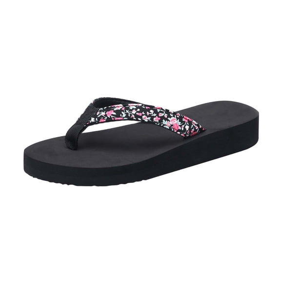 ShiShine Thong Flip Flops Sandals for Women Summer Casual Beach Flat Sandals for Women Wide Width Summer Casual Walking Shoes