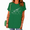 Green, variant on Women's Melodic String Graphic Short Sleeve T-Shirts Grey Casual Musician Tops