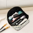 thumbnail image 2 of FORMRS Makeup Bag Travel Cosmetic Organizer for Women Fold Flat Zipper Pouch with Handle, Snowy Mountains, 2 of 8