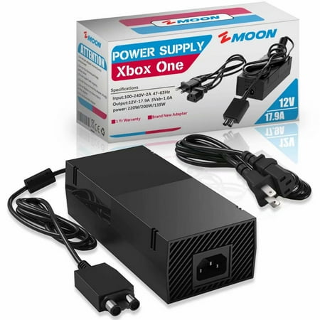 Quiet Xbox One Power Supply AC Adapter Cord Best for Charging - Brick Style - Great Charger Accessory Kit with Cable (Best Black Friday Price For Xbox One)