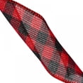 thumbnail image 6 of 19.6ft Lattice Christmas Wired Edge Ribbons Black Red Plaid Ribbon Black White Buffalo Plaid Ribbon and Burlap Craft Ribbon for DIY Gift Wrapping Christmas Crafts Decoration, 6 of 10