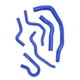 thumbnail image 3 of Manguera De Refrigerante Para Radiador De Coche, Kit De Tubo De Transferencia De Refrigerante De Silicona De 6 Uds Para Civic Type R EK EG B16a B18C B20B 1992 A 2000(Azul), 3 of 5