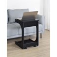 thumbnail image 2 of Coaster Ralston Table d'Appoint de Canapé en Forme de C à Dessus Relevable avec Roulettes, Noir, 2 of 15