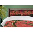 thumbnail image 4 of Ambesonne Fantasy Duvet Cover Set, Trippy Surreal Cubes, 2-Calking, Scarlet Green, 4 of 7