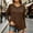 Brown, variant on Zorckvet Womens Tops Long Sleeve Shirts Casual Tunic Top Basic T Shirts Tees