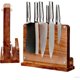 thumbnail image 1 of Soporte magnético para cuchillos, Tabla magnética para cuchillos, Organizador y Almacenamiento para Utensilios, Base para cuchillos, Magnética de Cocina con Fuerte Sujeción y Base Estable (Marrón), 1 of 4