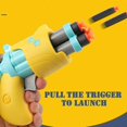 thumbnail image 4 of Pistola de juguete, mini juguete de disparo con 3 piezas de balas de espuma suave anticaída, juego de rompecabezas, juguetes de regalo para cumpleaños, morado al azar, 4 of 4