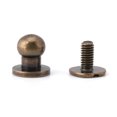 thumbnail image 3 of 20 Rivets Bouton Bronze Têtes de Moine 8x6mm, 3 of 8