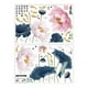 thumbnail image 1 of 2 piezas de calcomanías de pared de , pegatinas florales de pared, decoración de arte moderno, mural de PVC para escuela, hogar, habitació, 1 of 7