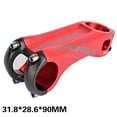 thumbnail image 3 of Alloy Mountain Bike STEM 17 grados Accesorios de bicicletas Piezas Riser Handingbar STEM 31.8mm para Mountain Bike Cycling Road Bike Bike Red 90mm DYNWAVEMX Tallo de manillar de bicicleta, 3 of 7