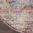 thumbnail image 5 of Nourison Vintage Kashan Persian Multicolor 6' x ROUND Area Rug, (6 Round), 5 of 9