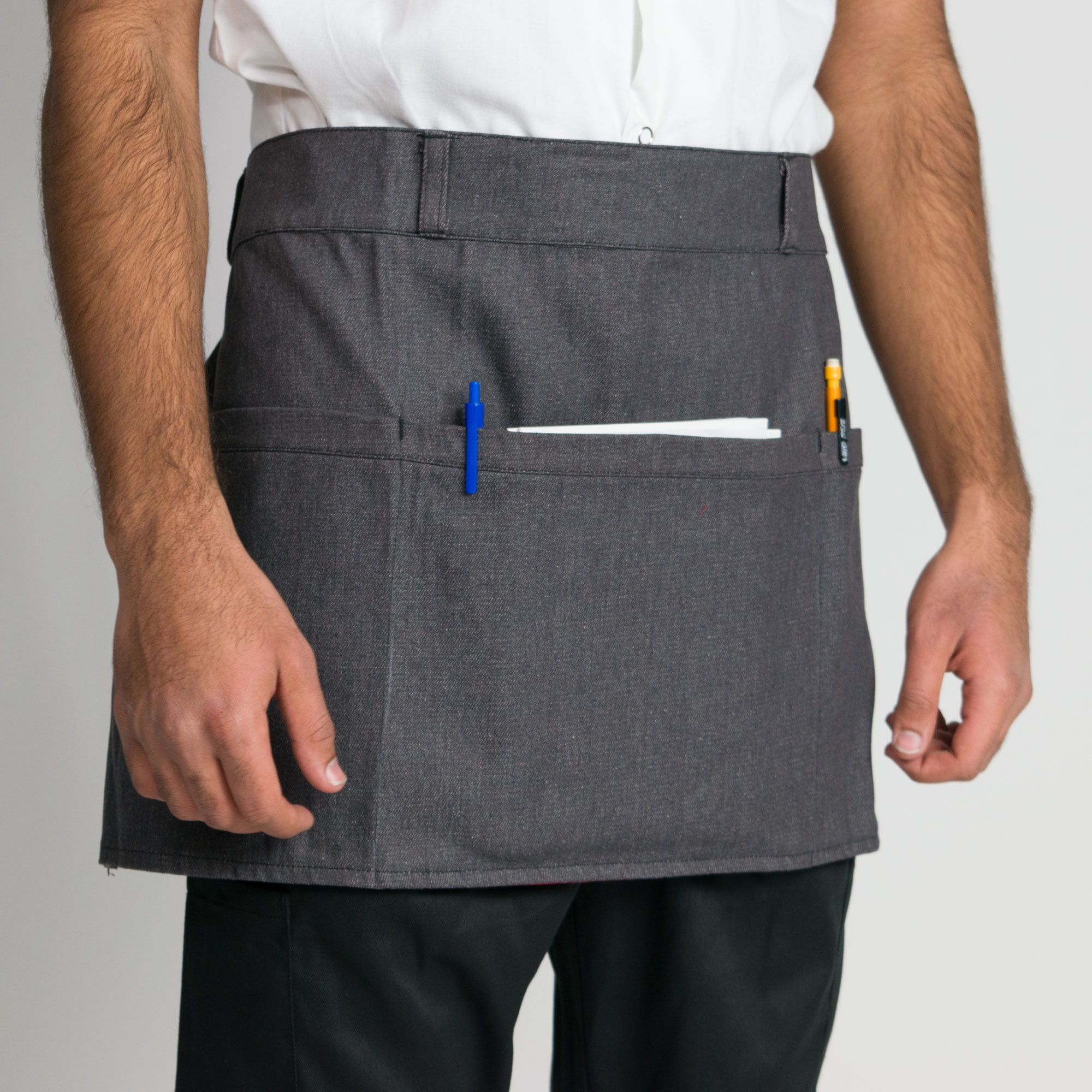 2-PACK Chef Code 14" Denim Reversible Apron