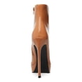 thumbnail image 2 of MADDEN GIRL Womens Brown Comfort Lorilee Pointy Toe Stiletto Zip-Up Dress Boots 9 M, 2 of 4