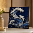 thumbnail image 5 of Pearl Painting Diy Kit, Ocean Whale 3D Raised Rhinestone Beaded Art Set, Ready-To-Create Mosaic Craft Kit, Great Stress Relief Handcraft For Adult Beginners, 5 of 7