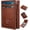 Brick Brown095, variant on Trifold Leather Wallet for Men,with  Pocket 2 ID Window 14-16 Cards  Closure Slim Wallet 4.0"*3.1", RFID Blocking Front Pocket Wallet with  Box