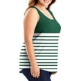 thumbnail image 3 of HADST Tank Tops for Women Breathable Crew Neck Trendy Plus Size Striped Summer Sleeveless Leisure Camisole L-5XL, 3 of 6