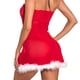 thumbnail image 1 of Conjunto de lencería Vestido Babydoll de Navidad Pompón esponjoso Correa Malla Halter Porno Camisón Hugtrwg para mujer Rojo T M, 1 of 6