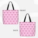 thumbnail image 2 of Balery Pink bows Bolsa de Mano para Mujeres con Cremallera, Bolsa de Gimnasio con Compartimentos, Bolsa para Laptop, Bolsa para Trabajo, 2 of 7
