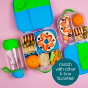 b.box Lunch Box for Kids w/ 4 Compartments (2 Leak Proof), w/ Gel Pack (8½ Cup, Ocean Breeze)