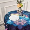 thumbnail image 5 of Beautiful Mandala Pattern Tablecloth 60In,Table Cover Water Resistant Spill Proof Large Table Cover for Indoor & Outdoor Family Gathering Dinner, BBQ Christmasation Decor Gift, 5 of 7