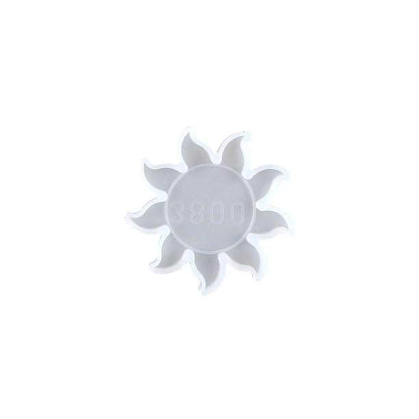 Inteprter Moldes de silicona de diseño especial Star Sun, molde de estrellas ligeras, molde de operación Simple, colgante de decoración para el hogar Artesanía Sol Inteprter HA075474-02