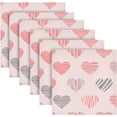thumbnail image 3 of Coolnut Valentine's Day Love Heart Cloth Napkins Set of 1, Reusable Washable Polyester Dinner Table Napkins for Family, Weddings, Parties, Home Decor, 20 x 20 Inch Washcloth Gift, 3 of 7