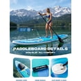 thumbnail image 5 of SOLAVERO Inflatable Stand Up Paddle Board with SUP Accessories, Anti-Slip EVA Deck, 11'×33" Blow Up Paddle Board Adults & Youth, 5 of 8