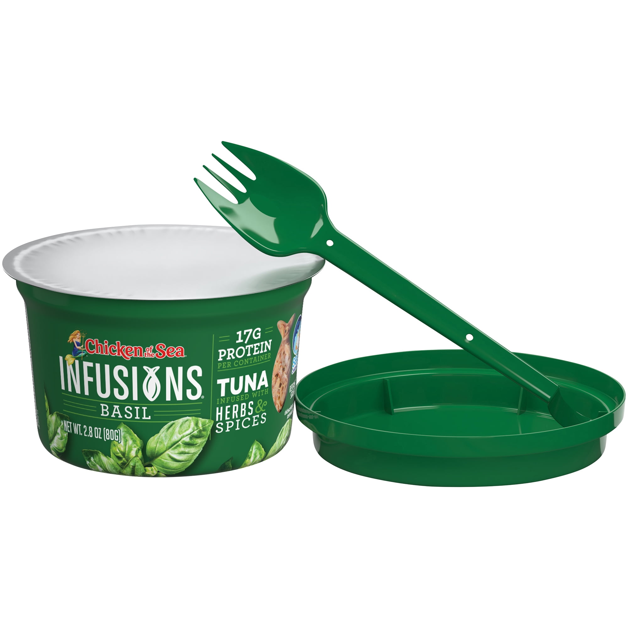 (3 pack) Chicken of the Sea Infusions Basil Tuna 2.8 oz Cup