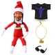 thumbnail image 4 of Muñeco Elfo Navidad Peluche Incluye Camiseta Juguete Gafas Collar, 4 of 7
