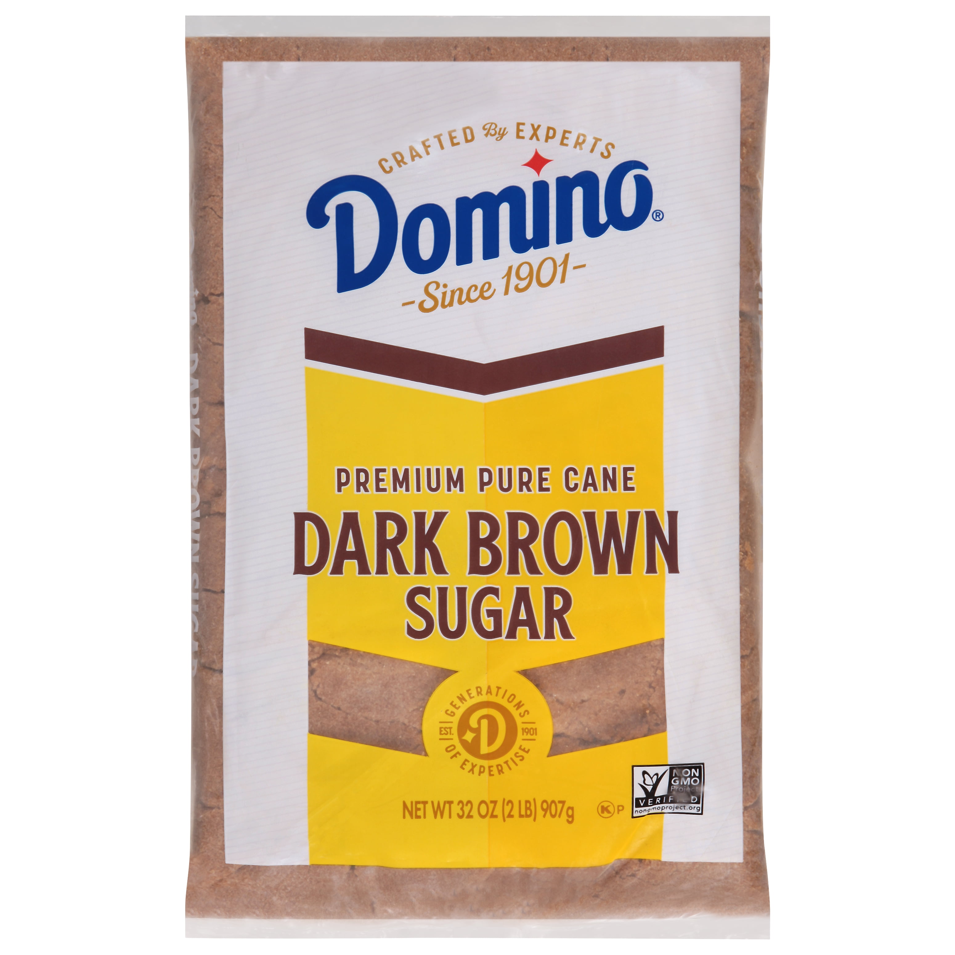 Domino Premium Pure Cane Dark Brown Sugar, 2 lb