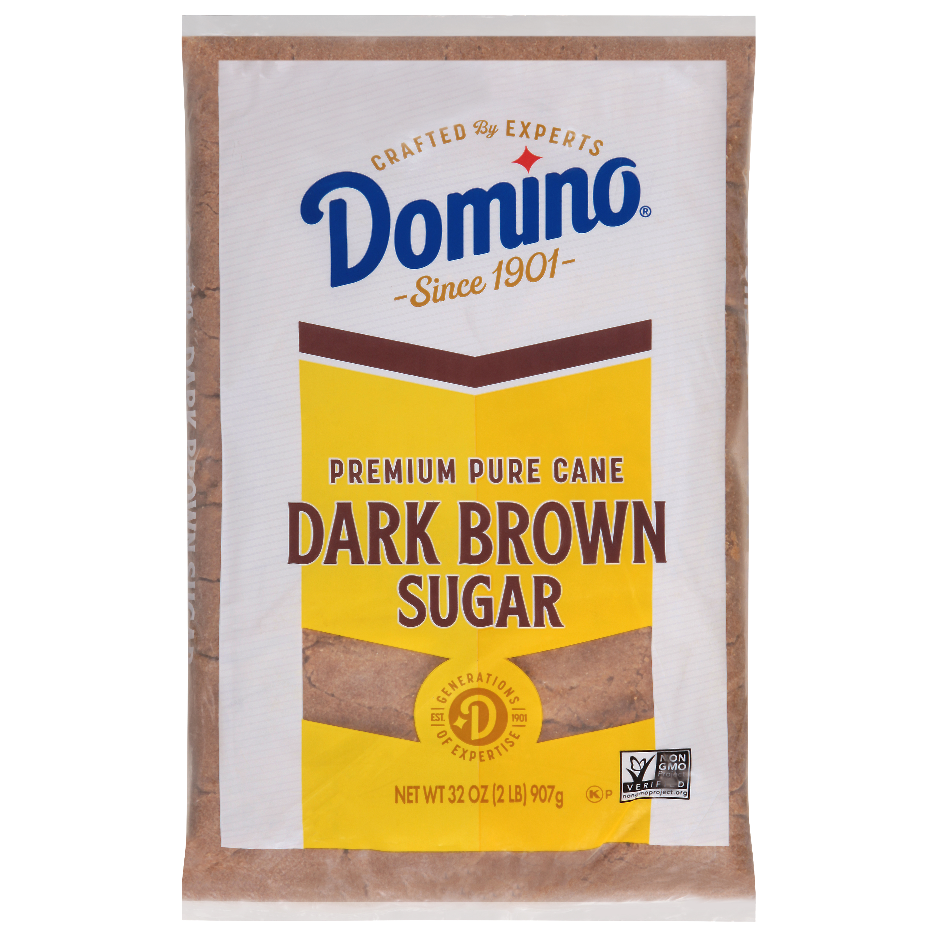 Domino Premium Pure Cane Dark Brown Sugar 2 Lb