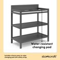 thumbnail image 4 of Storkcraft Alpine Changing Table, Gray, 4 of 11