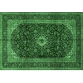 thumbnail image 1 of Ahgly Company Indoor Rectangle Persian Emerald Green Traditional Area Rugs, 5' x 8', 1 of 4